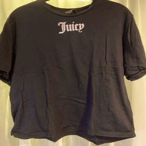 Black juicy couture crop top
